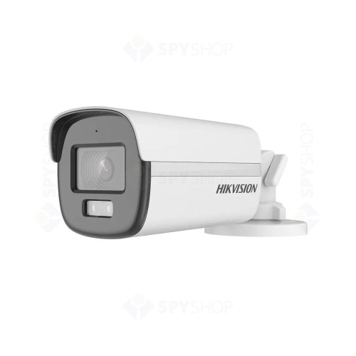 Camera supraveghere exterior Hikvision ColorVu Smart Hybrid Light DS-2CE12KF0T-LFS, 5 MP, IR / lumina alba 40 m, 2.8 mm, microfon